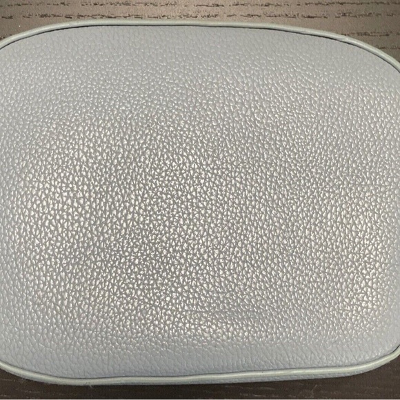 Small Shoulder Purse, Taupe Imitation Leather with lining - Picture 2 of 4